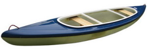 Tourist fibreglass canoe Tučňák
